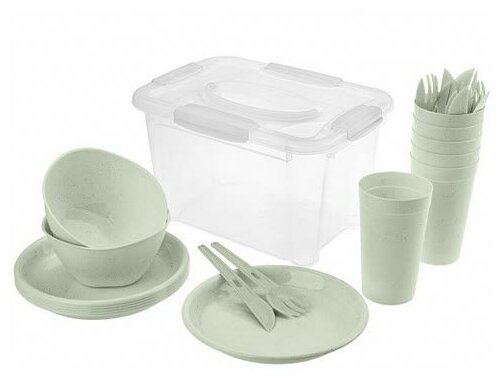 Набор посуды для пикника "OPTIMUM" на 6 персон, 27 предметов - фотография № 2