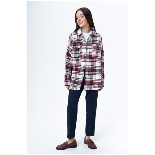 фото Плотная рубашка свободного кроя ennergiia el_w14010/enn мультиколор 44-46