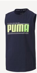 Футболка Puma Active Sports Sleeveless Tee B Peacoat Синий 140 58117106
