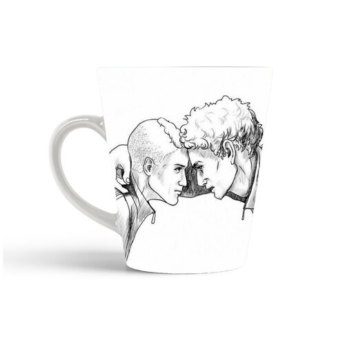 фото Кружка-латте coolpodarok знаки зодиака овен чб крутой