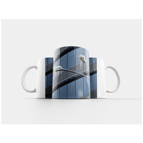 фото Кружка "уличный фонарь, сосульки, зима" 320 мл lotsprints