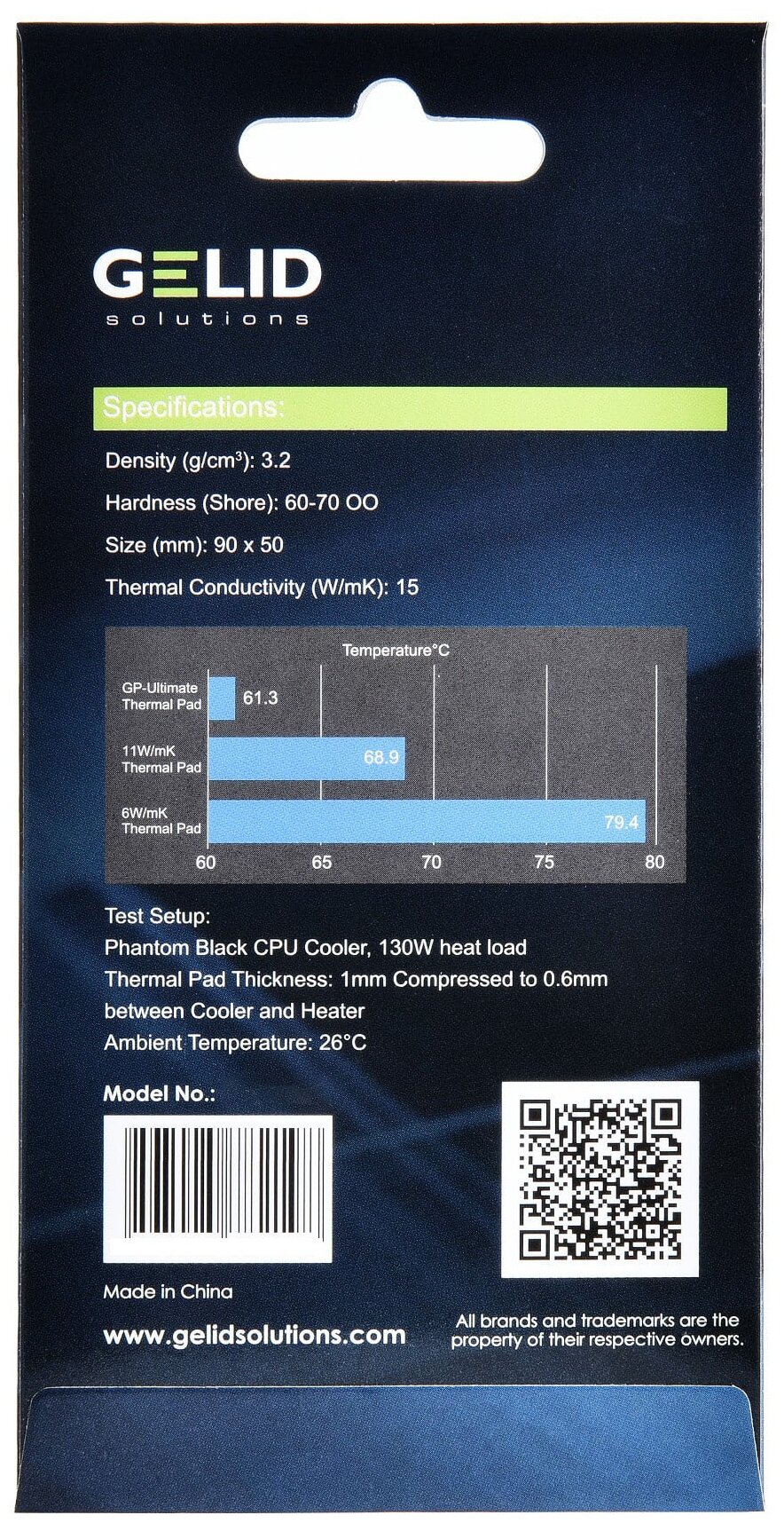 Термопрокладка GELID Thermal Pad, размер 90x50 мм, толщина 2.0 мм, 15 Вт/(м·K) - фото №13