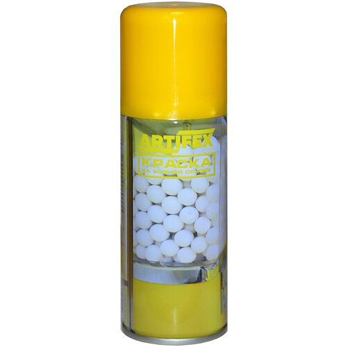 Аэрозольная краска желтая, Artifex RAL 1021, 100 мл / Краска в баллончике / Краска автомобильная