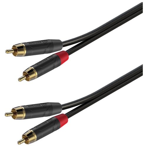 Roxtone GPTC160/3 аудиокабель , (2 x RCA - 2 x RCA), 3м rca кабель fsd audio profi rca 0 5 2 медь 2 х канальный 0 5 метра