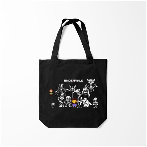 фото Сумка-шоппер / 40х40 см / геймерам / undertale frisk and frends burnettie