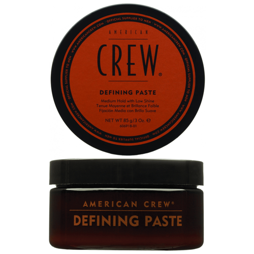 AMERICAN CREW, Паста для укладки волос средней фиксацией и низким уровнем блеска, DEFINING PASTE, 85 мл american crew defining paste medium hold low shine 3 oz 85 g