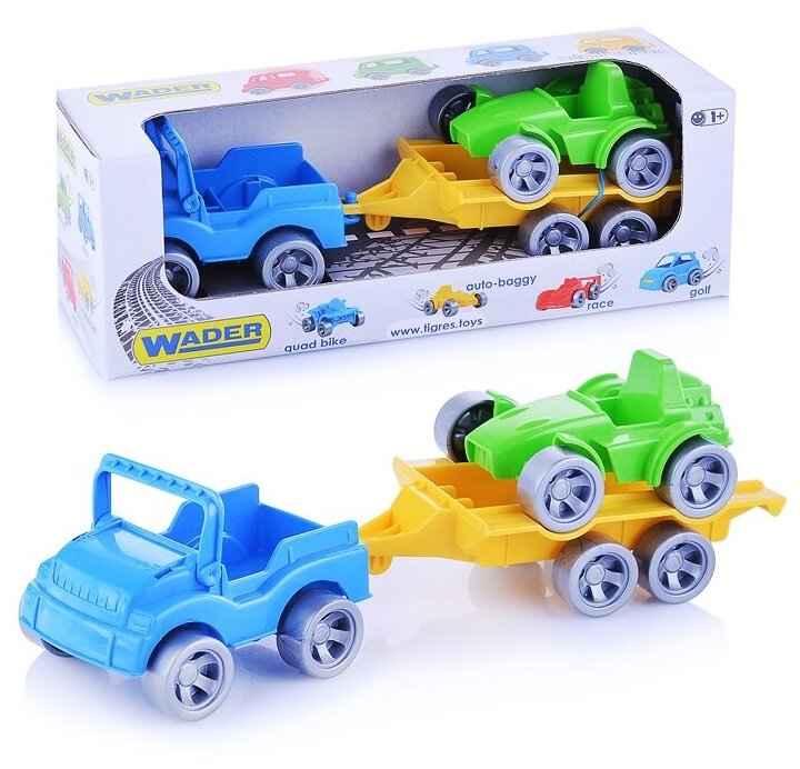 Набор машинок Тигрес "Kid cars Sport" 3 элемента (Джип и багги) (39544)