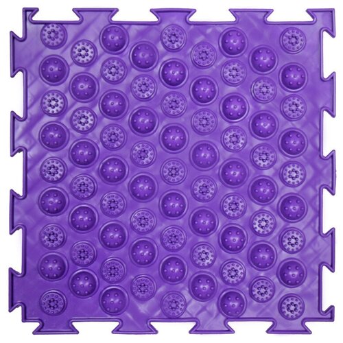 фото Массажный коврик ортодон "колючки" жесткие (фиолетовый) 1 пазл