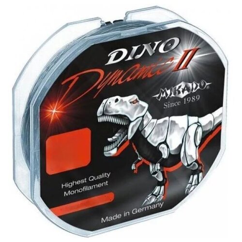 монофильная леска mikado dino dynamic d 0 08 мм 30 м 1 9 кг прозрачный 1 шт Монофильная леска MIKADO Dino Dynamic II d=0.18 мм, 30 м, 4.9 кг, прозрачный, 1 шт.