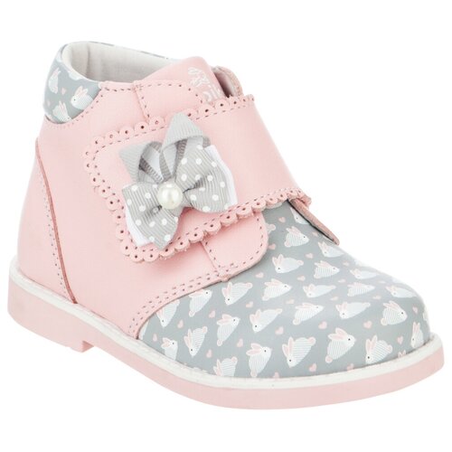 фото Ботинки демисезонные для девочки (размер: 19), арт. 10118-1, цвет розовый kapika