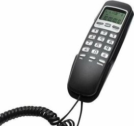 Телефон проводной Ritmix RT-010, черный