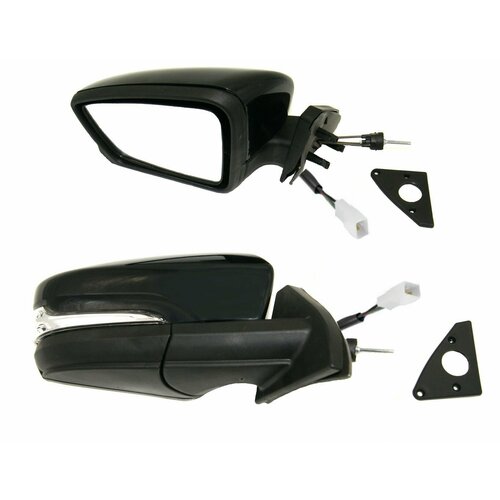 Зеркало боковое ВАЗ 2108 2109 21099 2113 2114 2115 комплект тросовый привод в корпусе Гранта с повторителем поворотов 5290₽