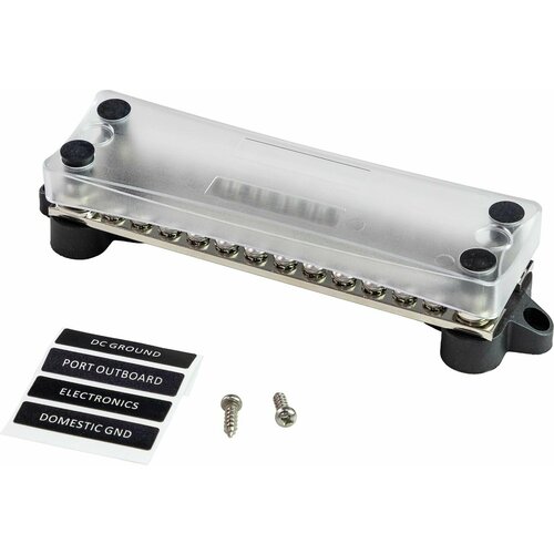 Колодка распределительная электромонтажная с защитной крышкой 2 планки по 12 контактов BF422C12P 4796₽