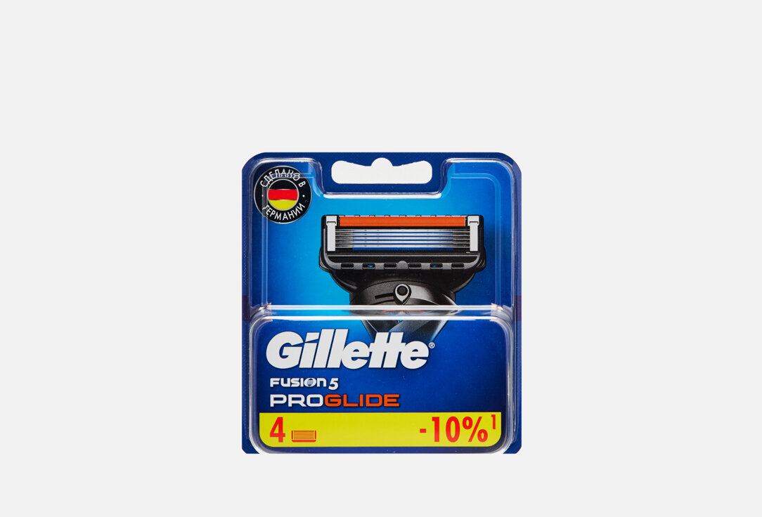 Сменные кассеты для бритвы, 4 шт. Gillette, Fusion5 ProGlide 4мл