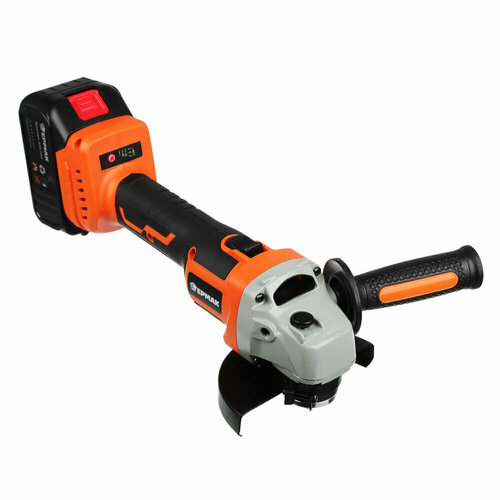 Ермак Машина шлифовальная угл Аккум УШМ-12521В Li-On 4Ач 2 АКБ 0-8000об быстр зарядка кейс 990000₽