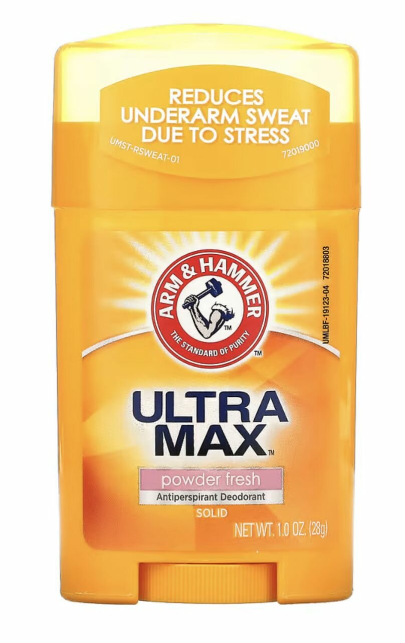 Arm & Hammer, UltraMax, твердый дезодорант-антиперспирант для мужчин, свежий аромат, 28 г