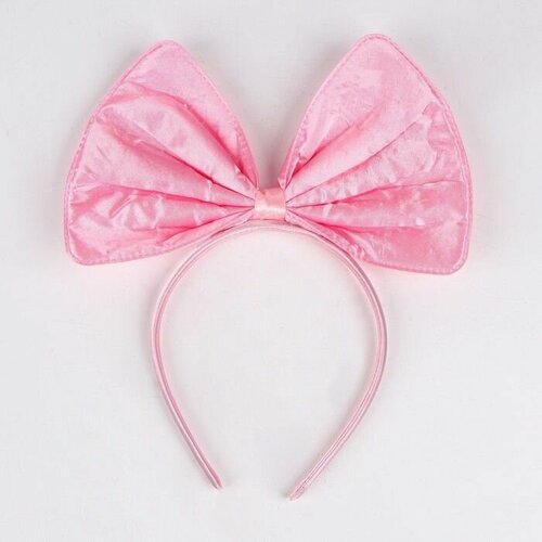 Ободок Бант Мальвины розовый 607₽