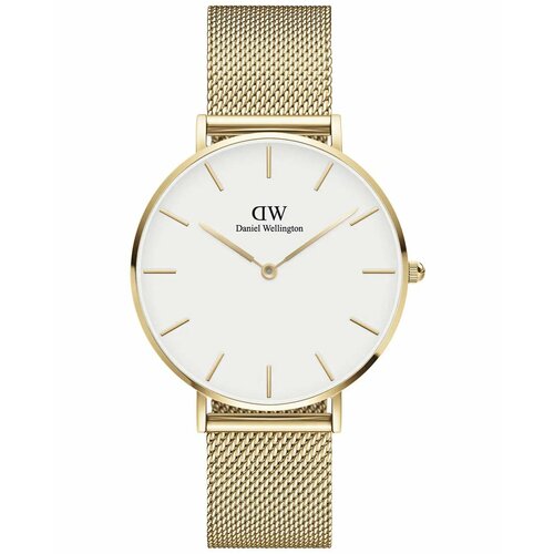 наручные часы daniel wellington черный серебряный Наручные часы Daniel Wellington Petite, золотой