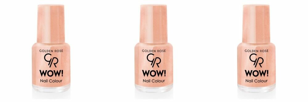 Golden Rose Лак для ногтей WOW! Nail Color, тон 111, 3 шт.