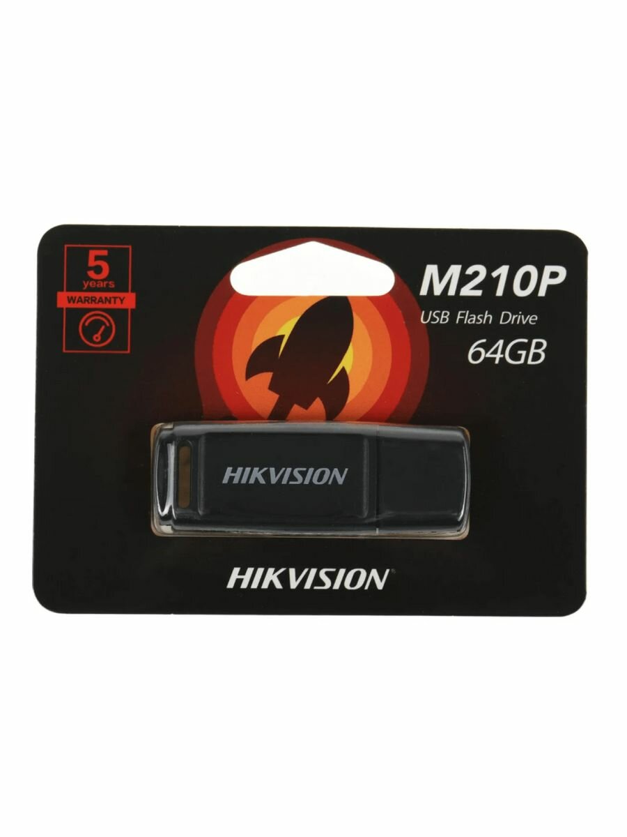 Флешка Hikvision M210P HS-USB-M210P/64G/U3 64ГБ USB3.0 черный - фото №7