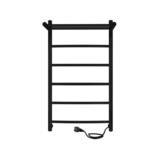 Полотенцесушитель электрический MySpace Joli с полкой 70/40 скрытый монтаж, универсальное подключение, Черный муар