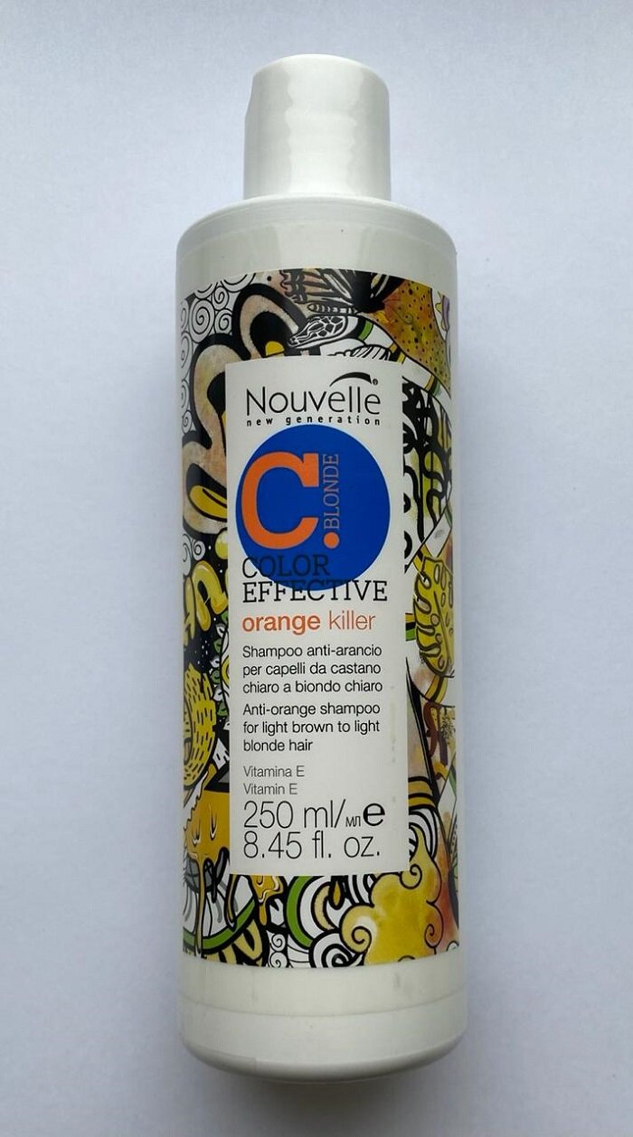 Nouvelle Color Effektive Orange Killer Шампунь для нейтрализации рыжих оттенков 250мл.