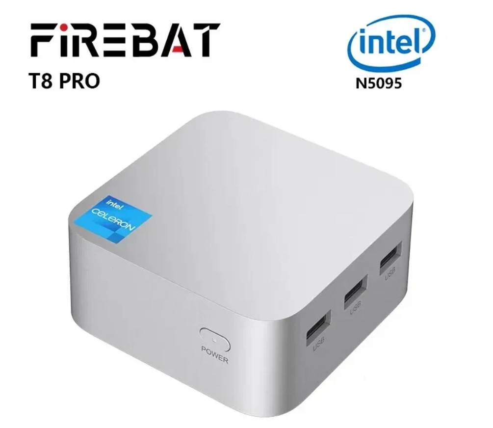 Мини ПК FIREBAT T8 Pro, Intel Celeron N5095, 8GB DDR4, 256GB SSD, Windows 11