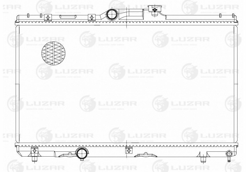 Радиатор охлаждения Toyota Corolla (91-) MT (LRc 1914)