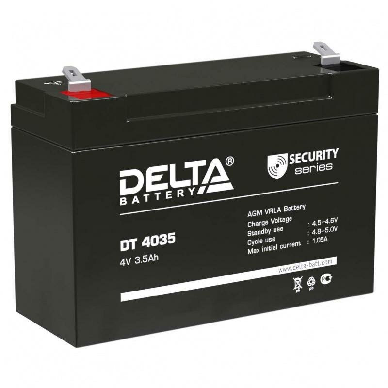 Аккумулятор ОПС 4В 3.5А. ч Delta DT 4035