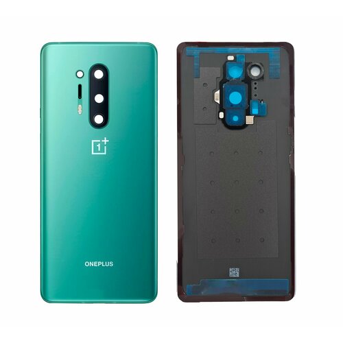 Задняя крышка для смартфона Oneplus 8 Pro (Glacial Green) (со стеклом камеры) зеленый