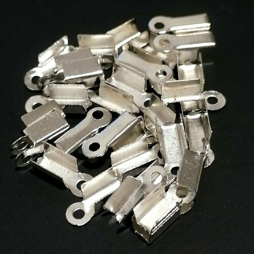 Концевики-зажимы для шнура 9х4мм отверстие 1мм 30 штук 179₽