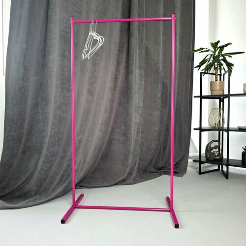 Вешалка напольная для одежды рейл розовый 1300₽