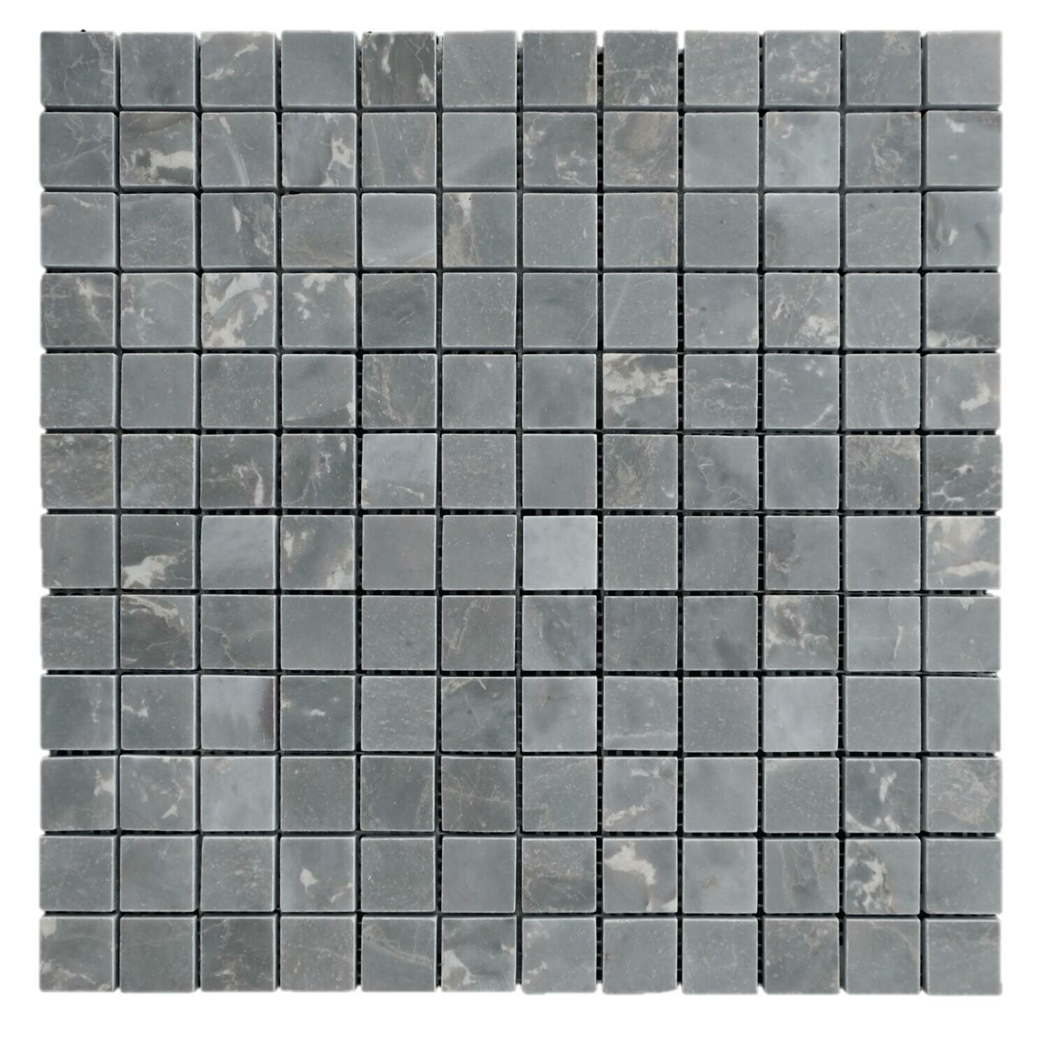 фото Каменная мозаика светло-серая 30х30 см