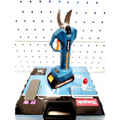 Аккумуляторный секатор садовый бесщеточный Magida JL-JD01 (21В Li-ion-2шт, 2Ач, З/У, кейс)