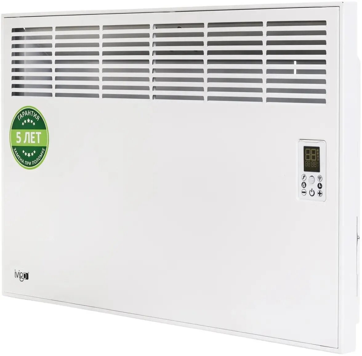 Электрорадиаторы Конвектор IVIGO EPK-Pro Wi-Fi EPK4570P10, 1000Вт, с терморегулятором, с Wi-Fi, белый