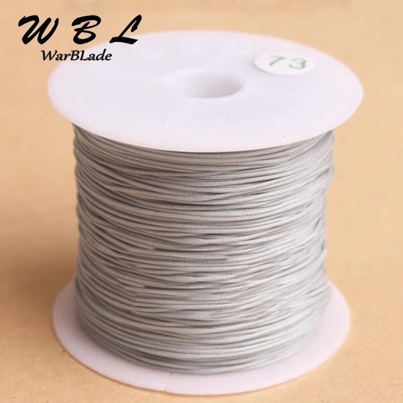 Хлопковый шелковый шнур WarBLade 06 мм 27 м для плетения браслетов Белый