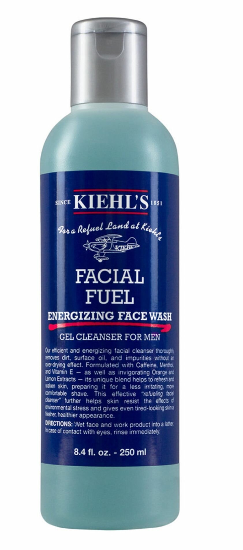KIEHL'S Мужской гель для умывания Facial Fuel energizing face wash, 250 мл