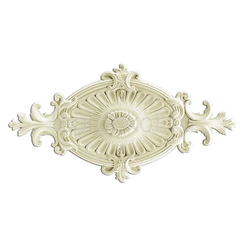Потолочная розетка Fabello Decor R314, полиуретан, под покраску, 60х31,5х4,5см