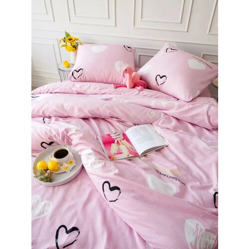 Постельное белье семейное, евро простынь, с двумя пододеяльниками, наволочки 70х70, полисатин, Ивановский текстиль TOP_T