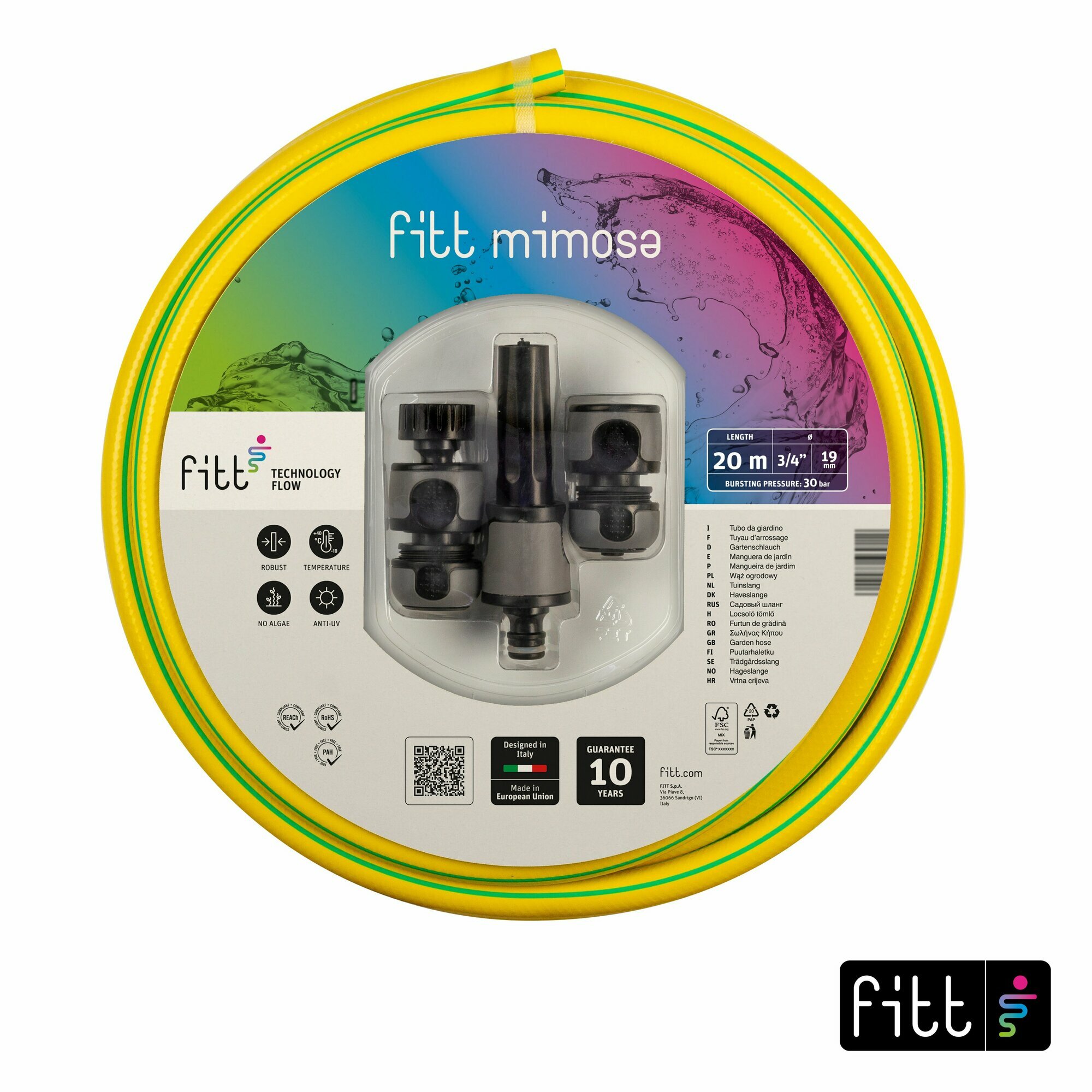 Шланг с комплектом для полива FITT MIMOSA KIT 3/4