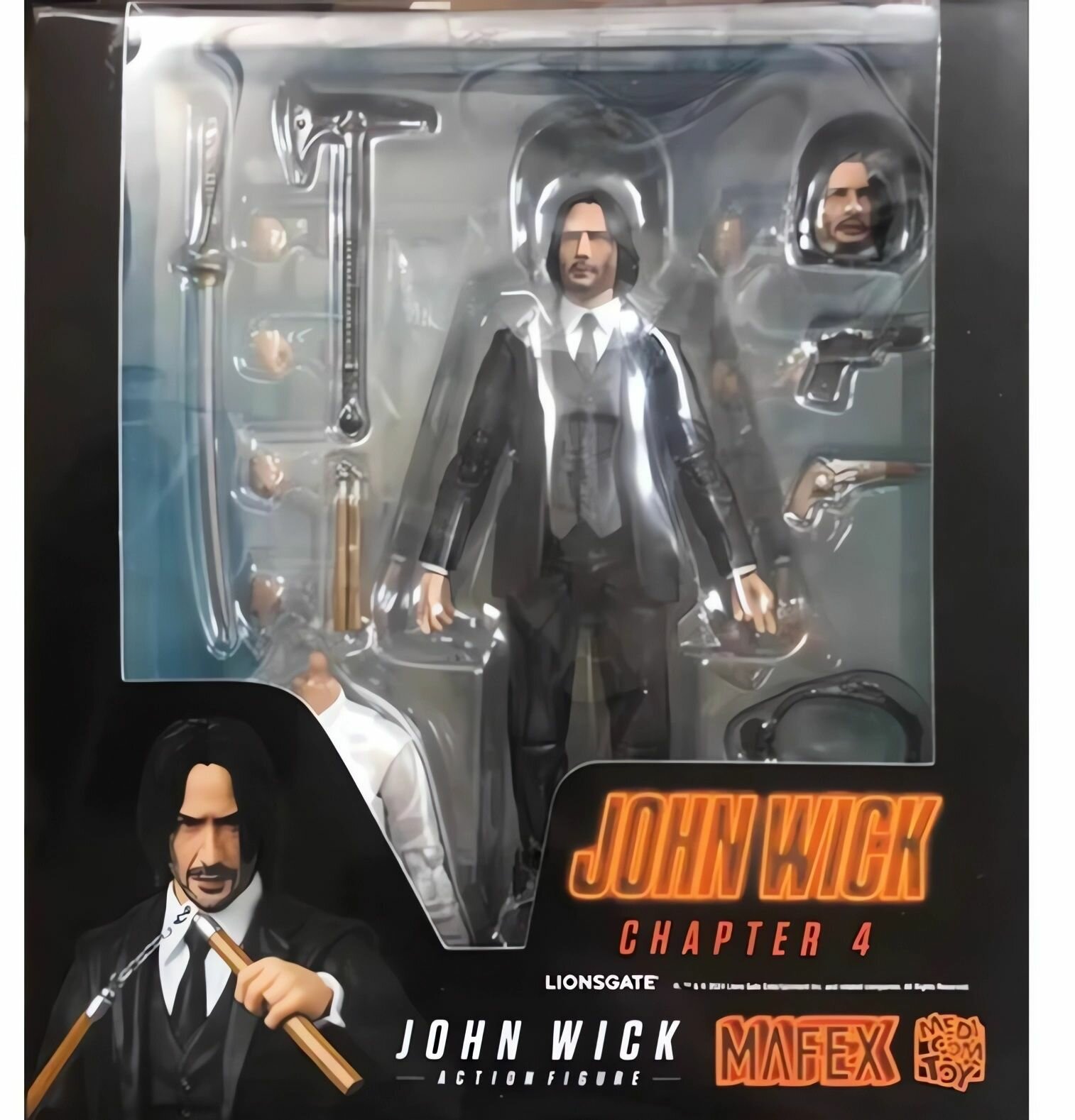Коллекционная фигурка с аксессуарами "Джон Уик" (John Wick") К/ф "Джон Уик-4" — фото 1