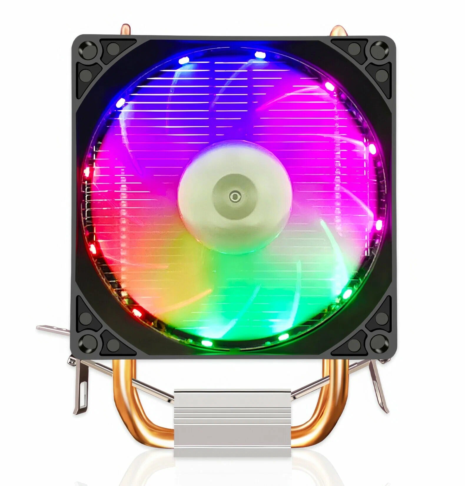 Радиатор процессора COOLMOON, с вентилятором, башенный, RGB, черный — фото 1