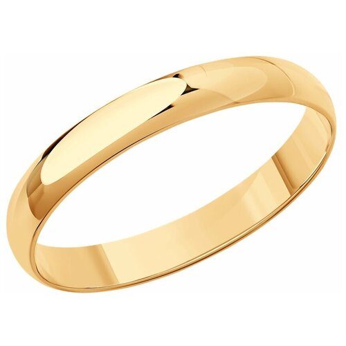 Кольцо Diamant красное золото, 585 проба, размер 15
