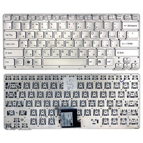 Клавиатура для ноутбука Sony Vaio NSK-SDBBF серебристая 124000₽