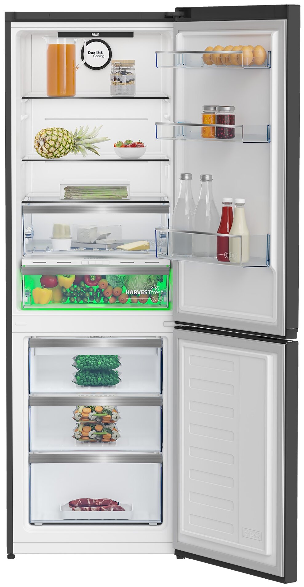 Холодильник Beko , двухкамерный, белый - фото №3