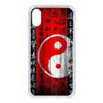 Чехол для iPhone X/XS Kruche Print Инь Ян, противоударная пластиковая накладка с рисунком, защитный силиконовый бампер с принтом и защитой камеры - изображение