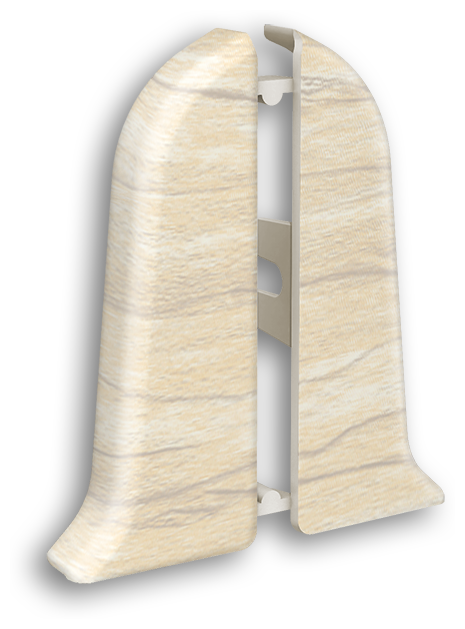 Торцевые (пара) для плинтуса 55мм "Идеал Классик", 262 Клен вермонт - 2 пары