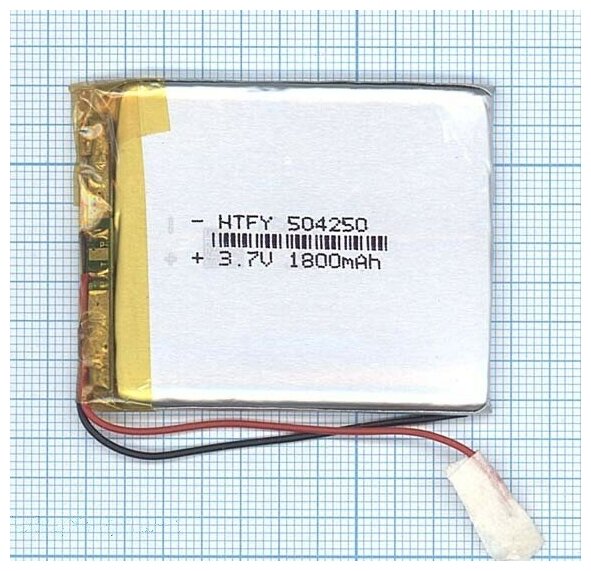 Аккумулятор Li-Pol (батарея) 5x42x50mm 2pin 3.7V/1800mAh