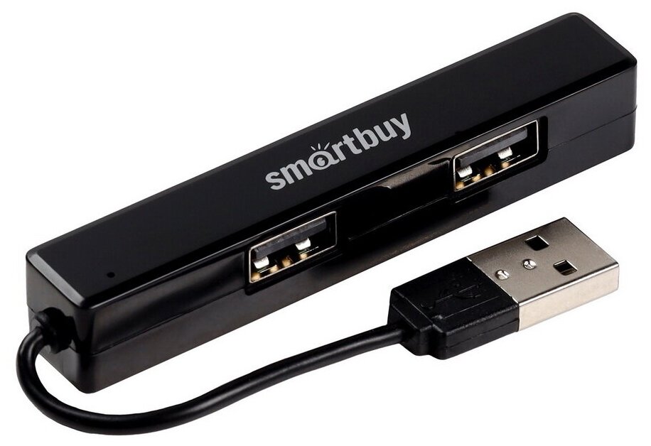 USB 2.0 Хаб Smartbuy 408, 4 порта (SBHA-408-K), черный