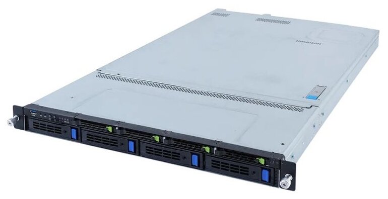 Сервер GIGABYTE R182-M80 (rev. 100) 2 x /без ОЗУ/без накопителей/количество отсеков 3.5" hot swap: 4/2 x 1300 Вт/LAN 1 Гбит/c